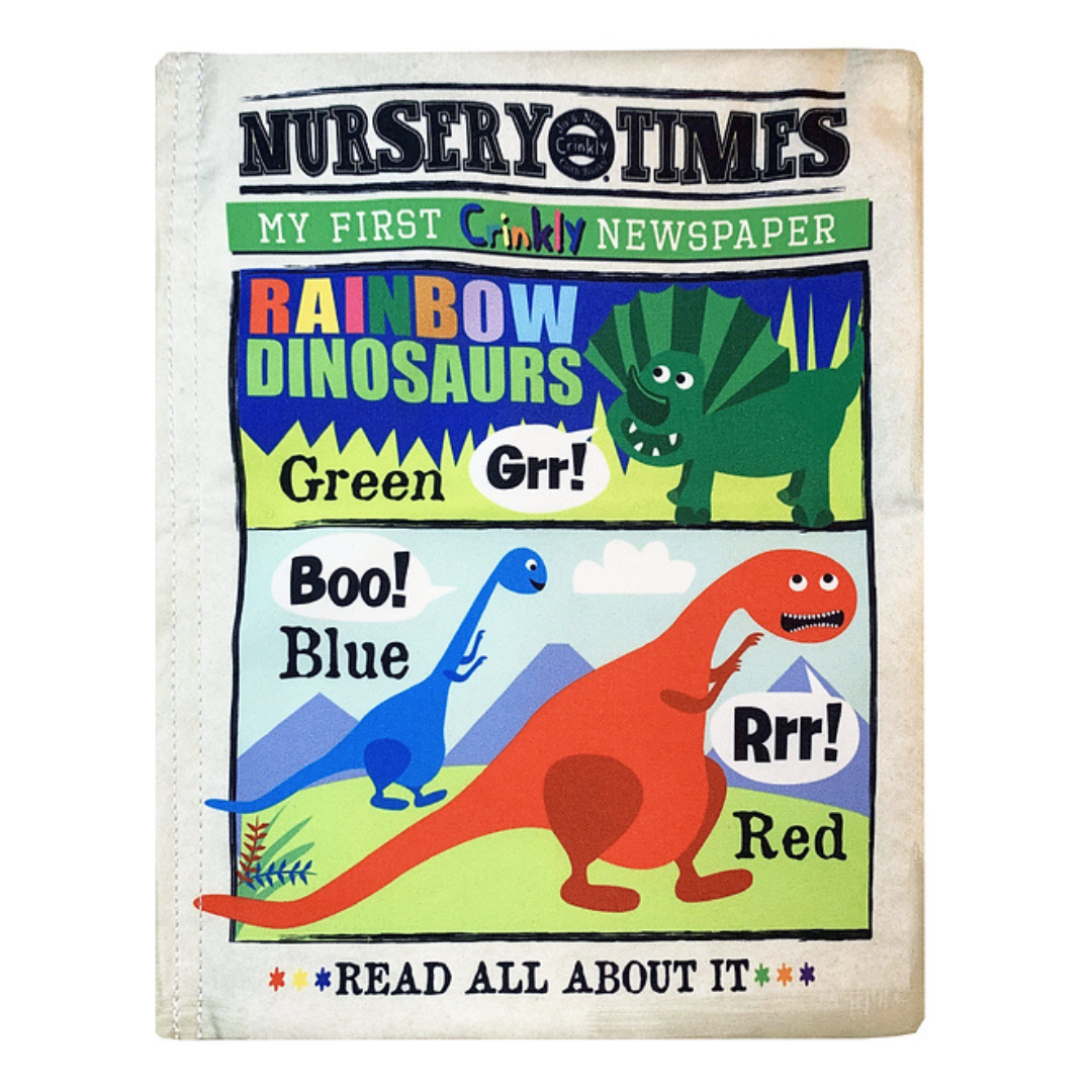 Nursery Times | Crinkly Newspaper | Rainbow Dinosaurs