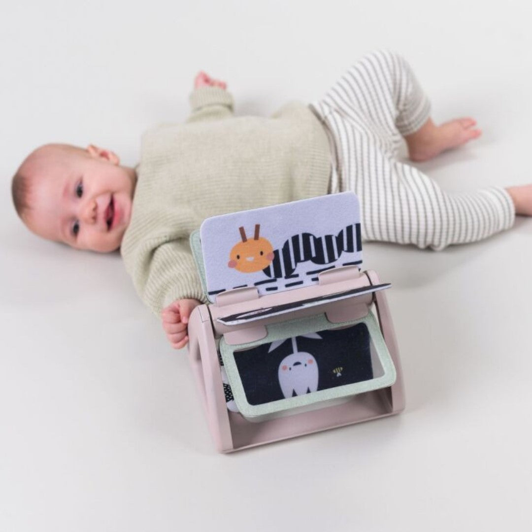 Black and White Spinning Book