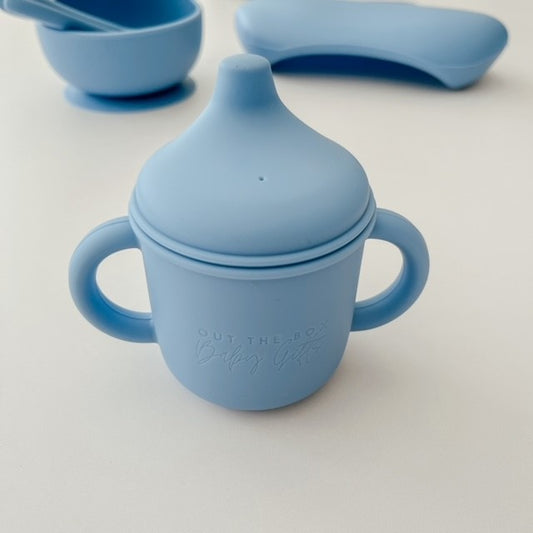 Silicone Sippy Cup | Light Blue