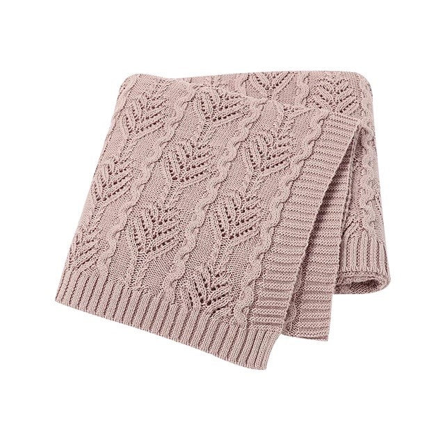 Knitted Pink Blanket