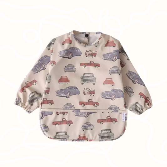 Long Sleeve Bib | Cars