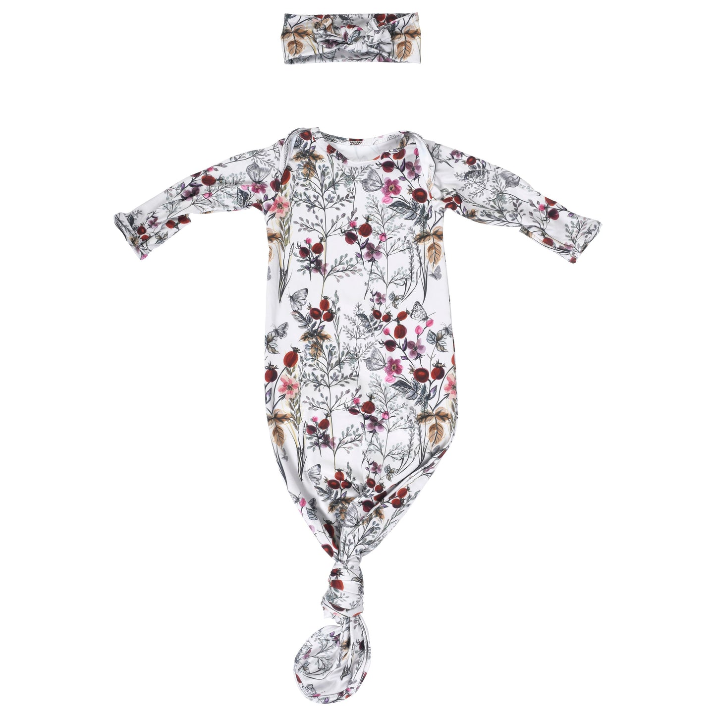 Floral Knotted Gown