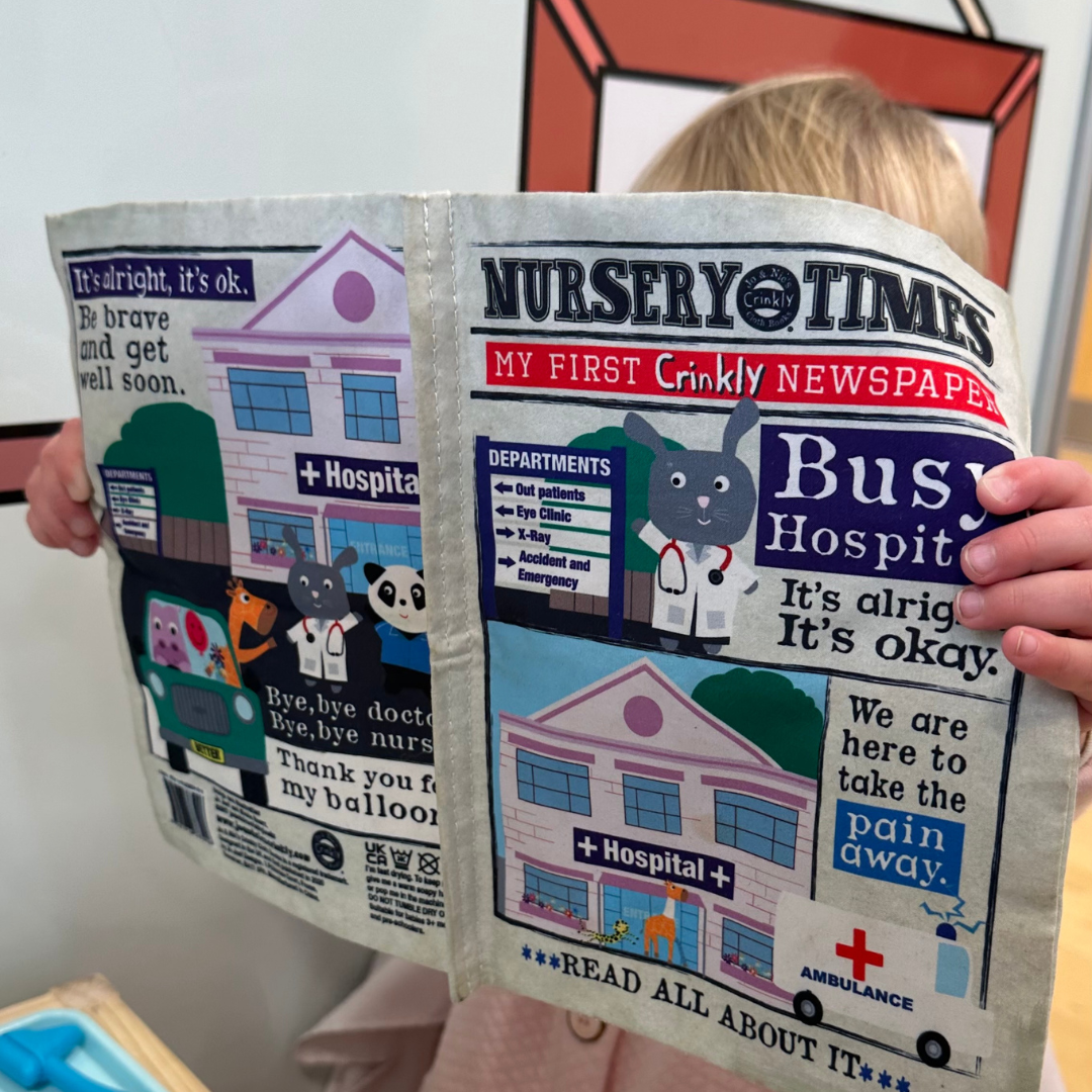 Busy Hospital - Crinkly Newspaper