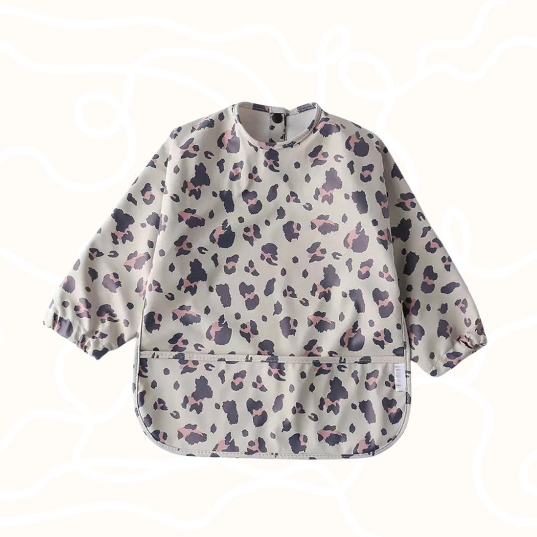 Long Sleeve Bib | Leopard