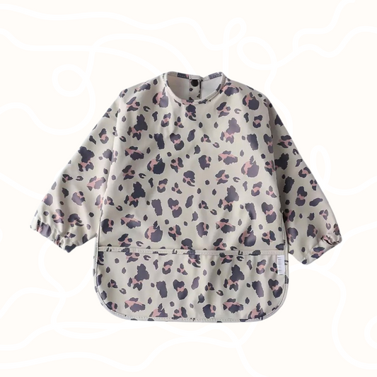 Long Sleeve Bib | Leopard