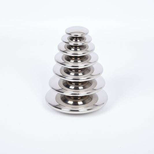 Silver Reflective Buttons