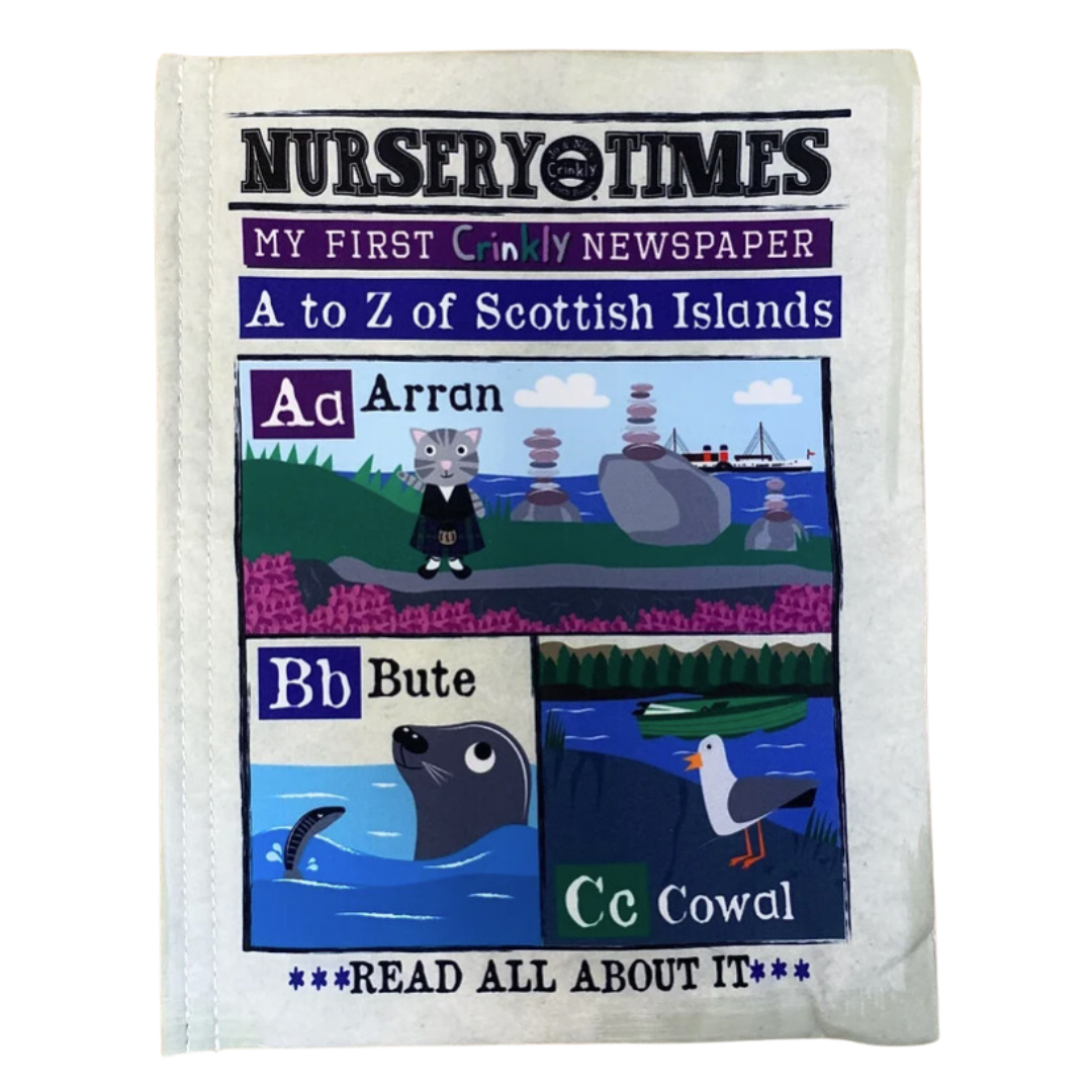 Nursery Times | Crinkly Newspaper | A-Z of Scottish Islands