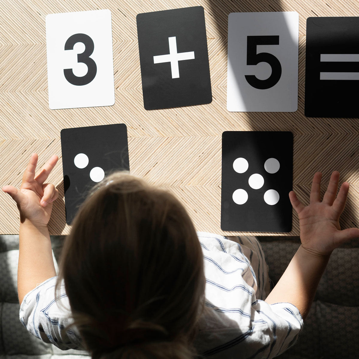 Monochrome Number Flashcards