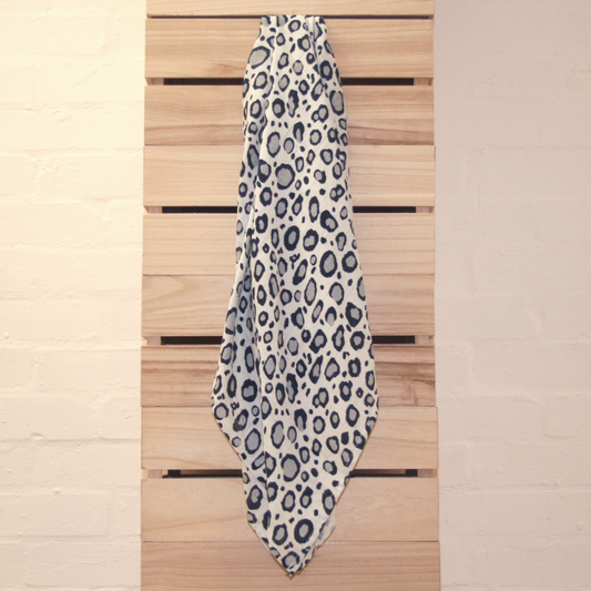 Leopard Print Muslin Swaddle