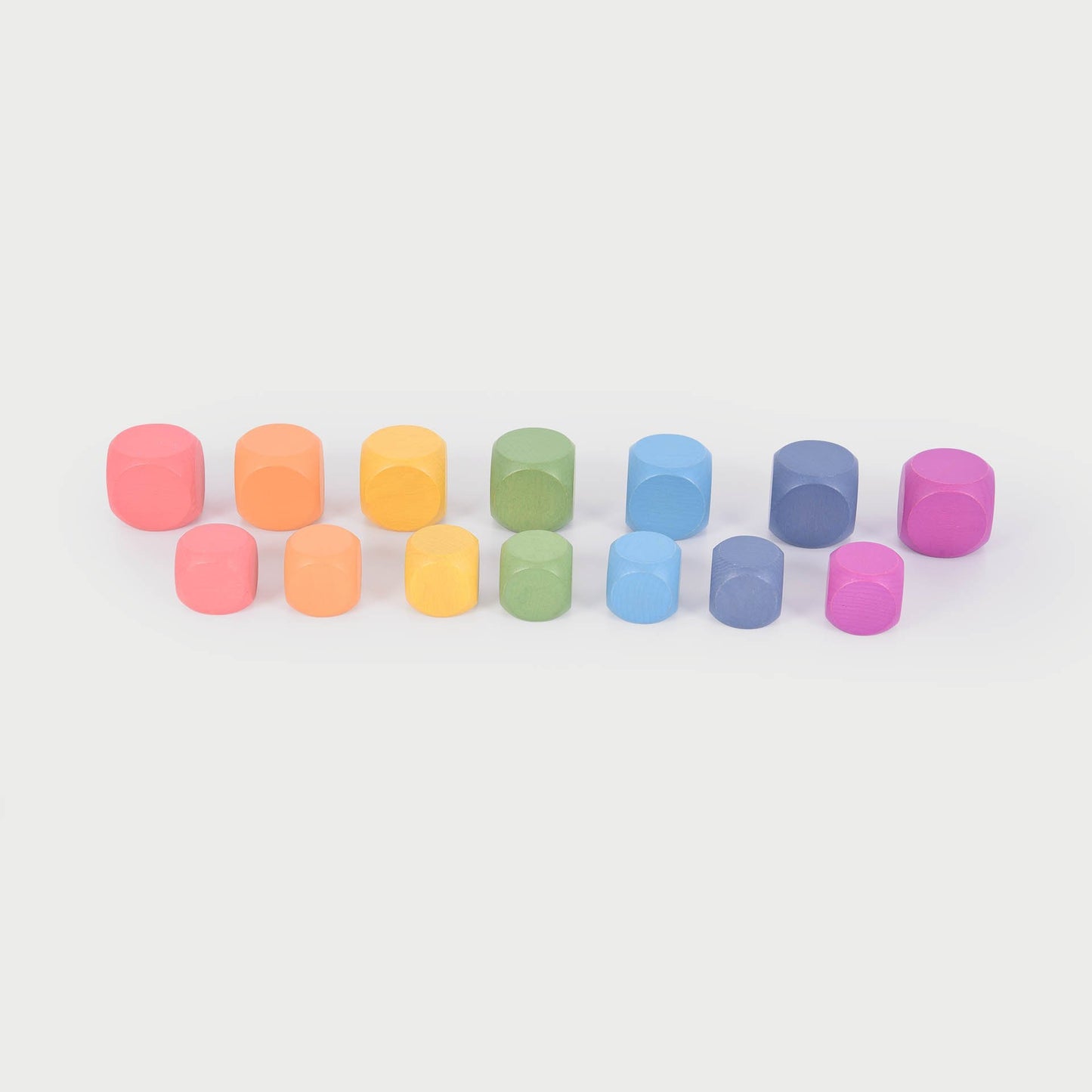 Rainbow Wooden Cube
