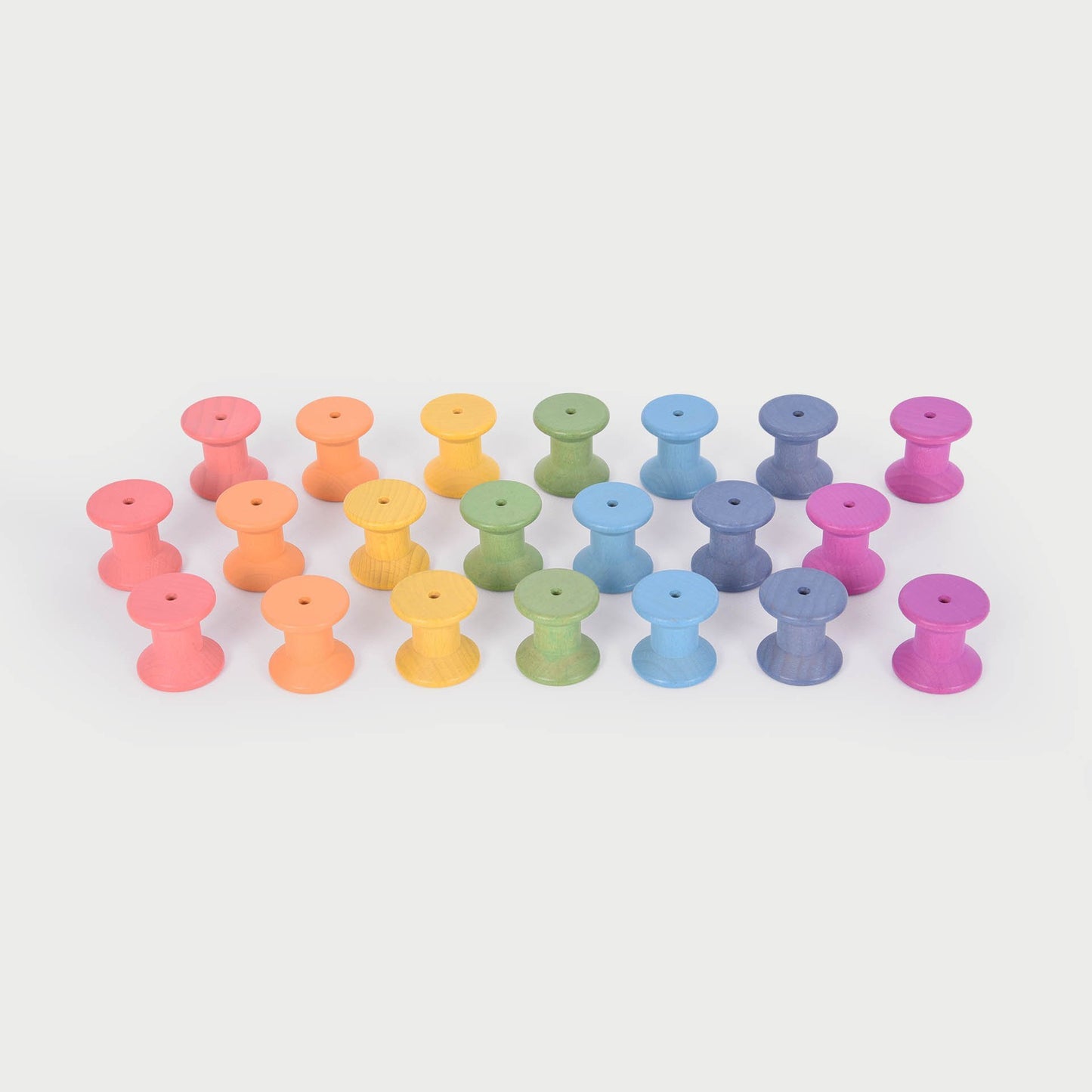 Rainbow Wooden Spool