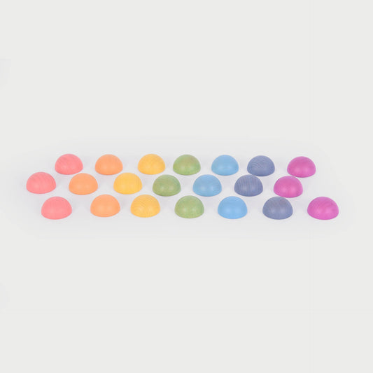 Rainbow Wooden Semisphere