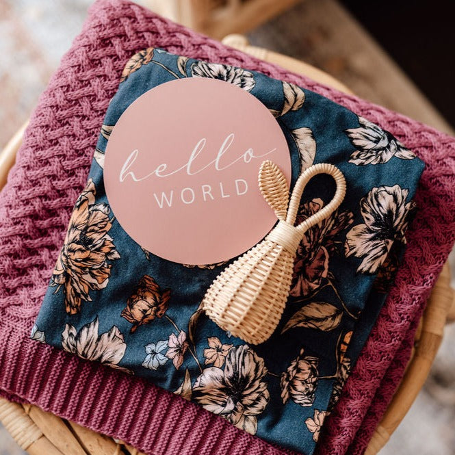 Belle & Rose Gold Reversible Milestone Cards
