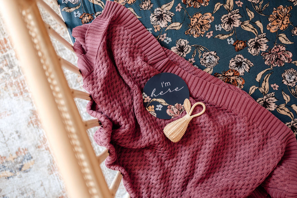 Belle | Baby Jersey Wrap & Topknot Headband Set