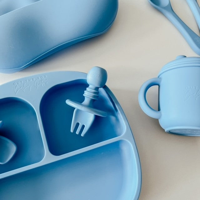Feeding Set | 9 Piece Weaning | Bright Blue