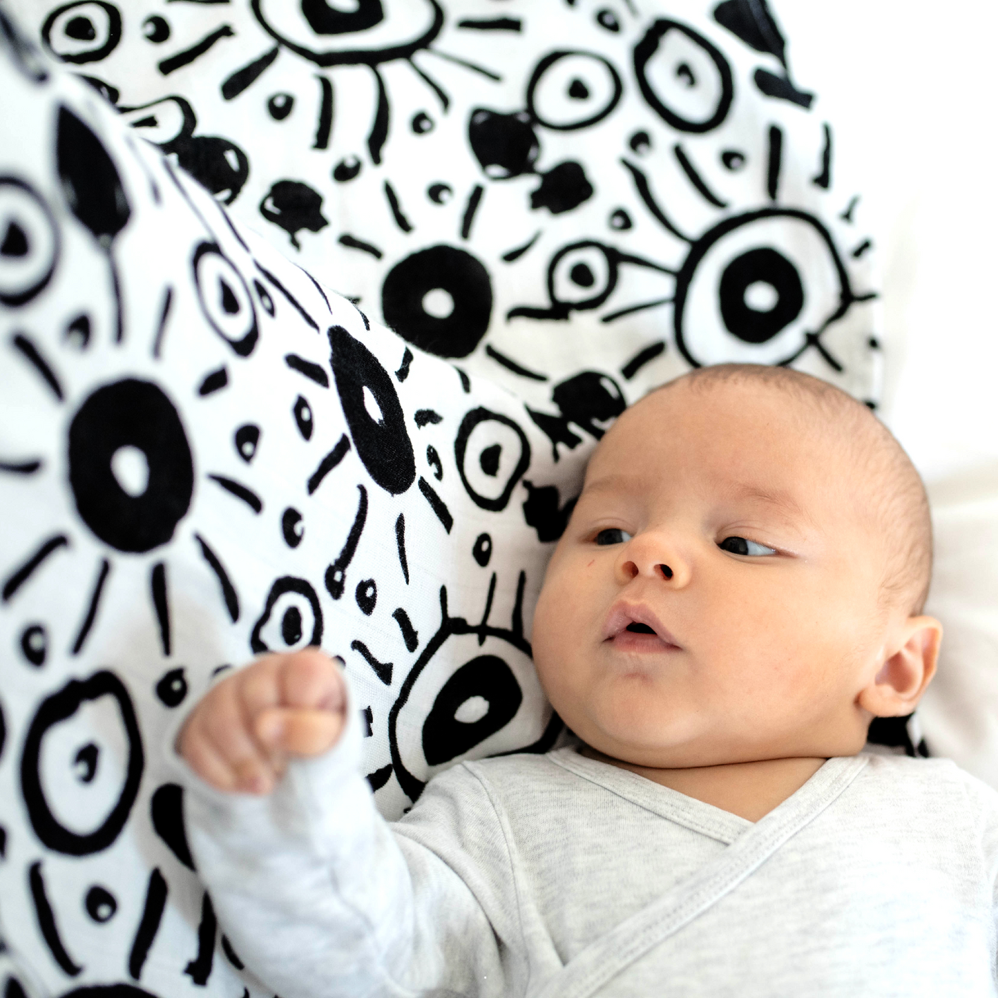Etta Loves | 3 Pack Muslins - Drawings 0-4m