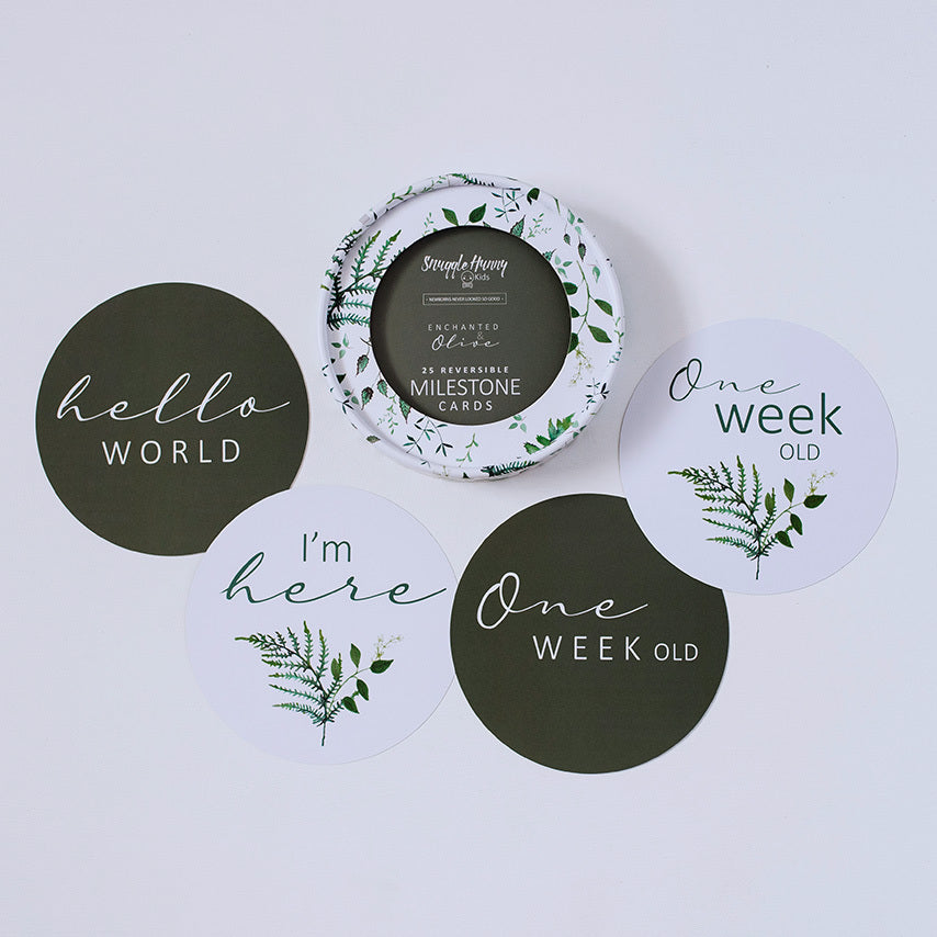 Enchanted & Olive Reversible Milestone Cards