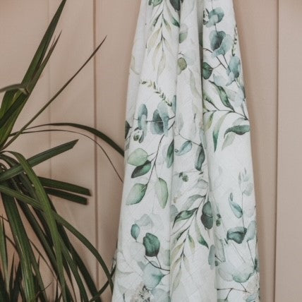 Eucalyptus Pattern Muslin Swaddle