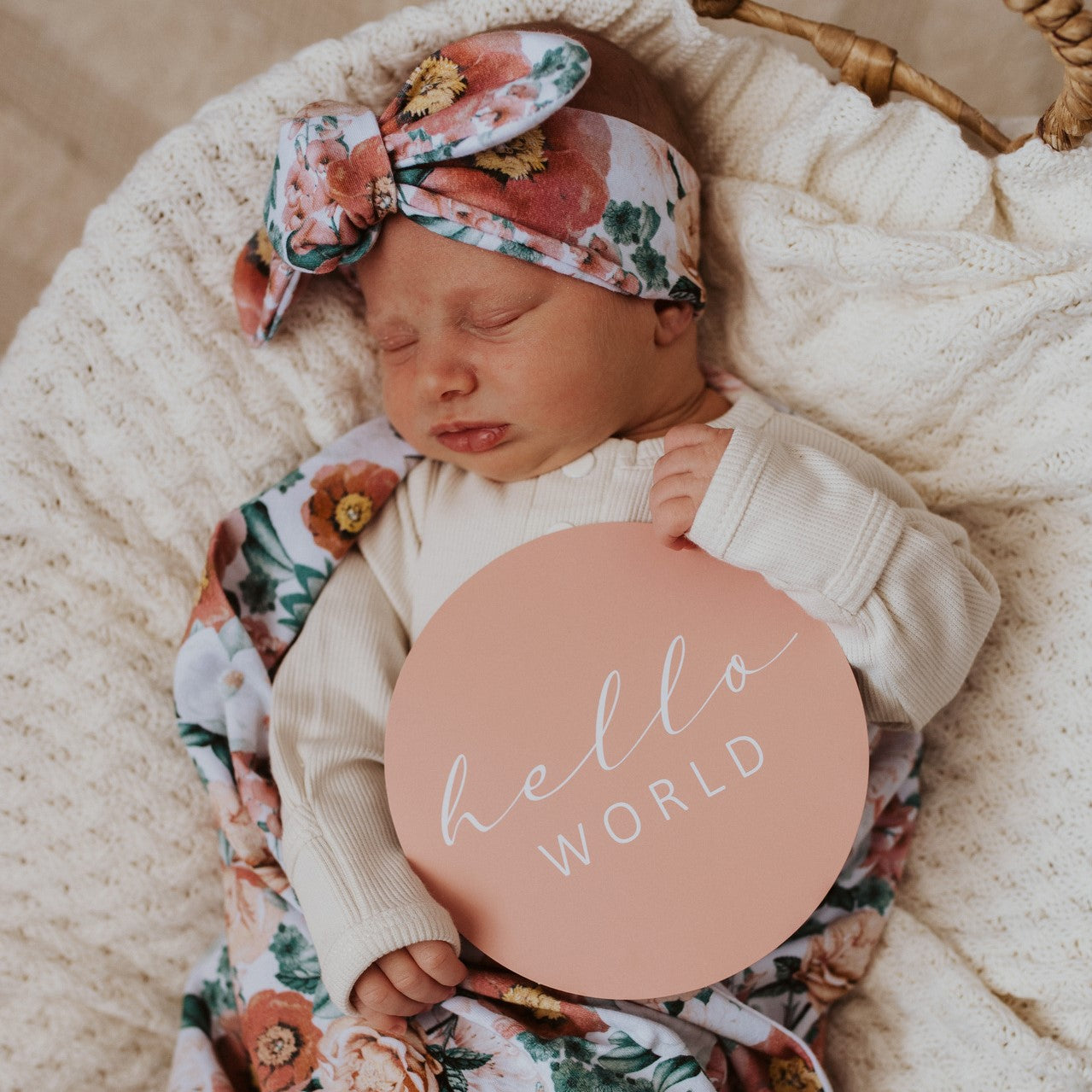 Florence & Pink Sand Reversible Milestone Cards