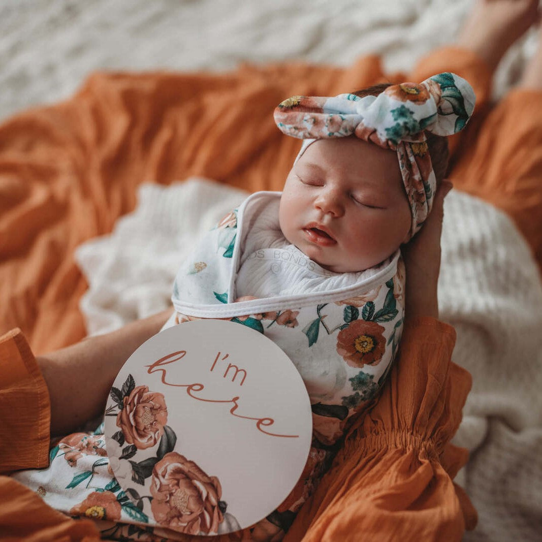 Florence & Pink Sand Reversible Milestone Cards