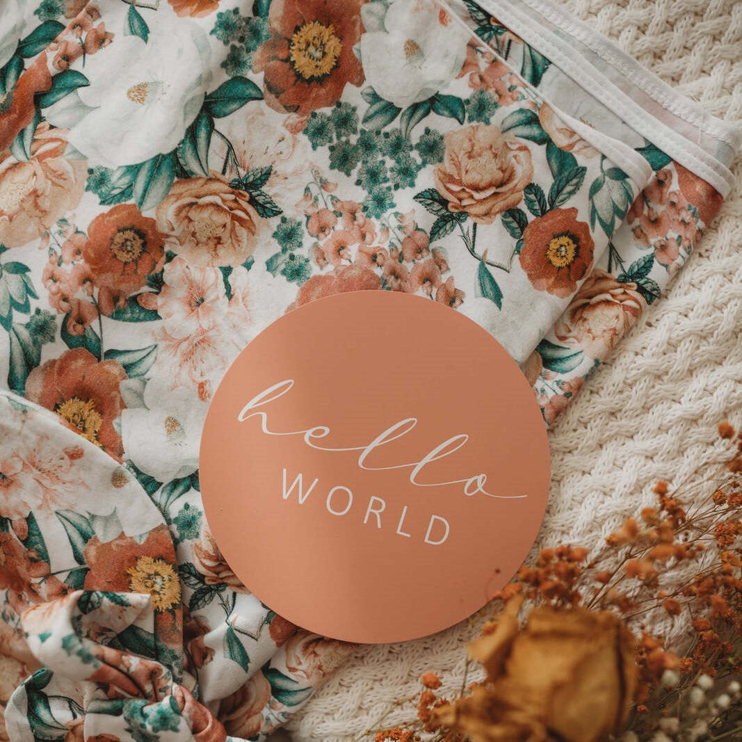 Florence | Baby Jersey Wrap & Topknot Set