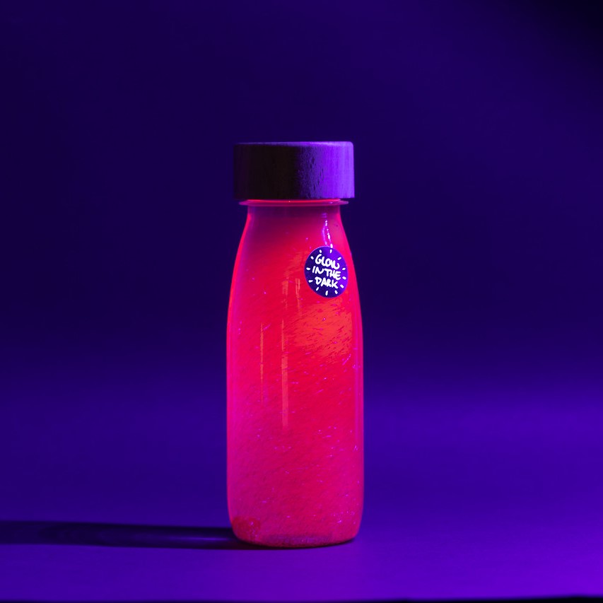 Fluorescent Pink Sensory Bottle | Glow In The Dark