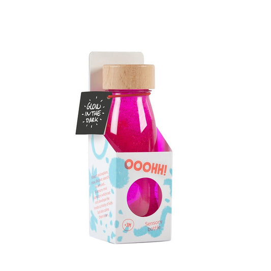 Fluorescent Pink Sensory Bottle | Glow In The Dark