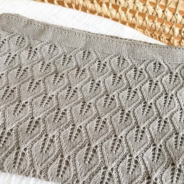Knitted Cotton Blanket | Grey