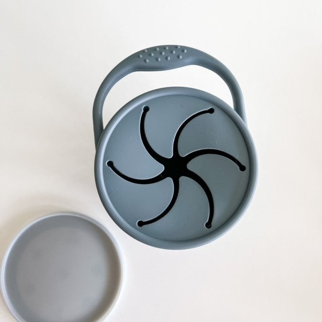 Snack Cup | Collapsible Snack Pot | Grey