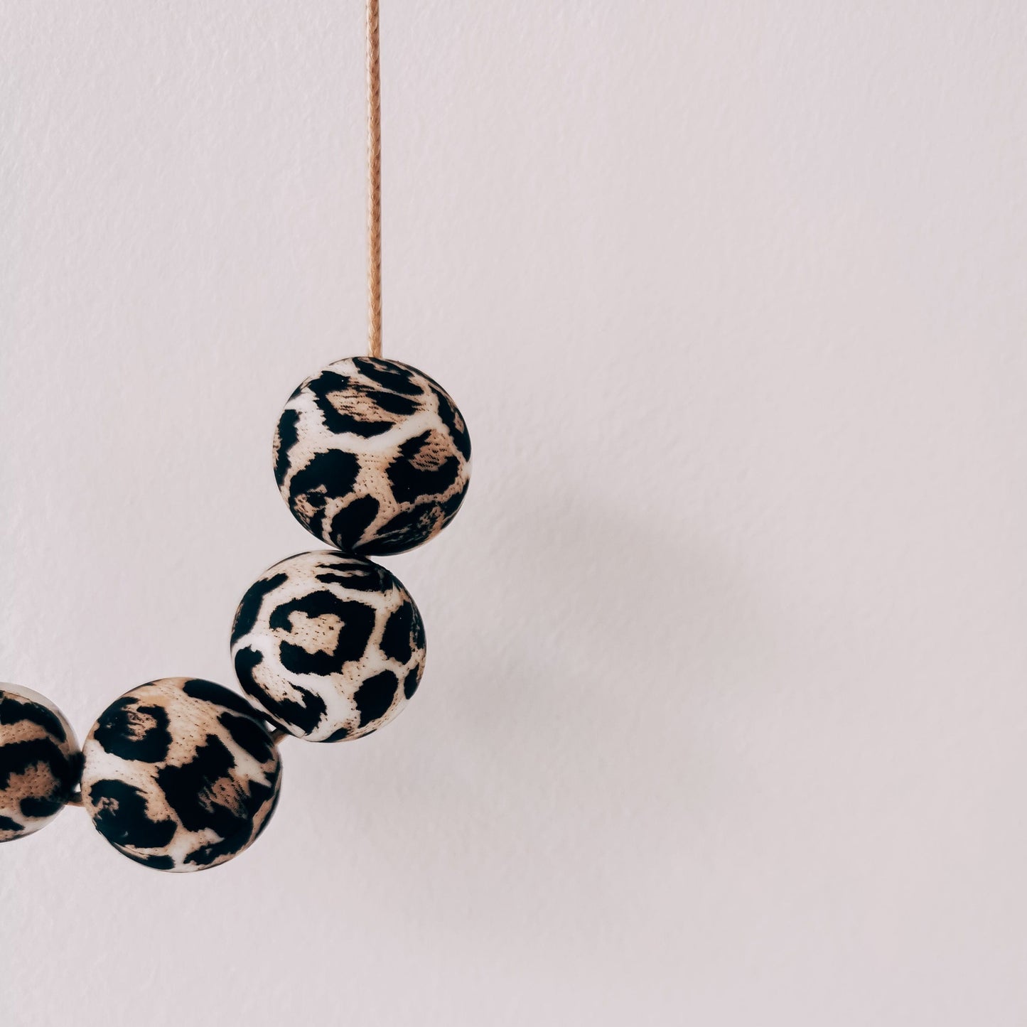 Leopard Print Nursing/Teething Necklace