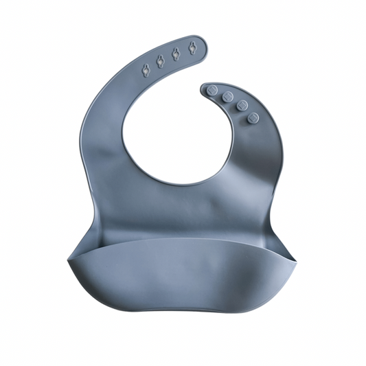 Silicone Feeding Bib | Light Grey