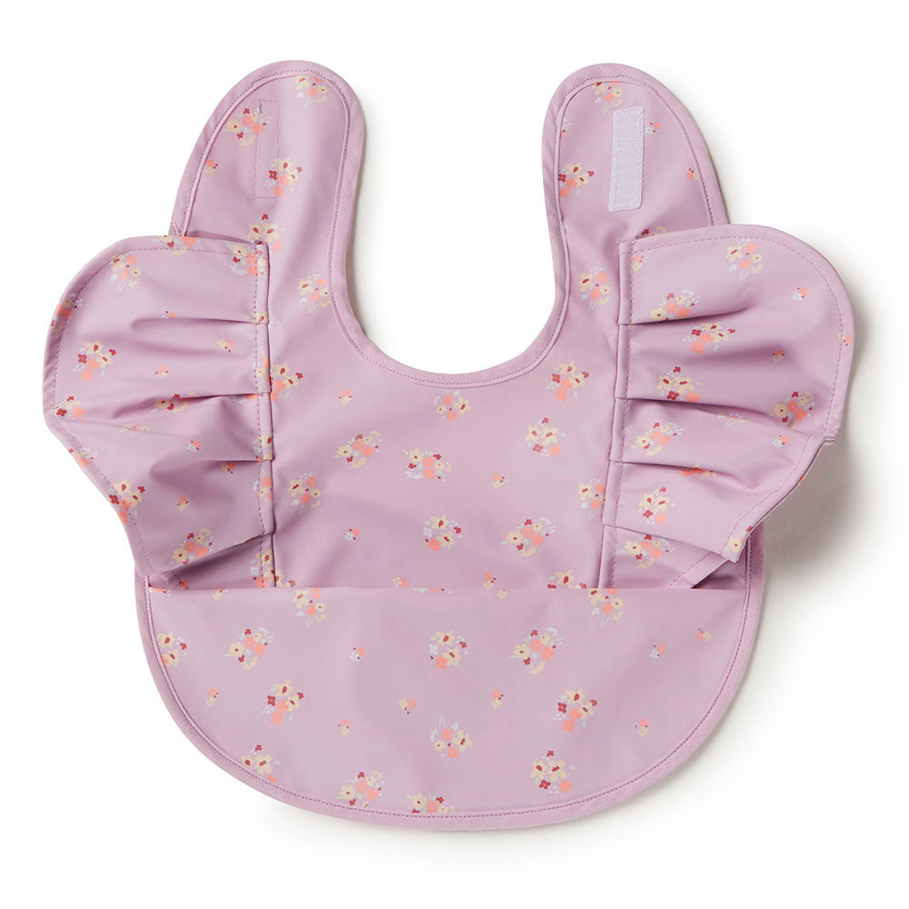 Lilac Bloom Frill | Snuggle Hunny Feeding Bib