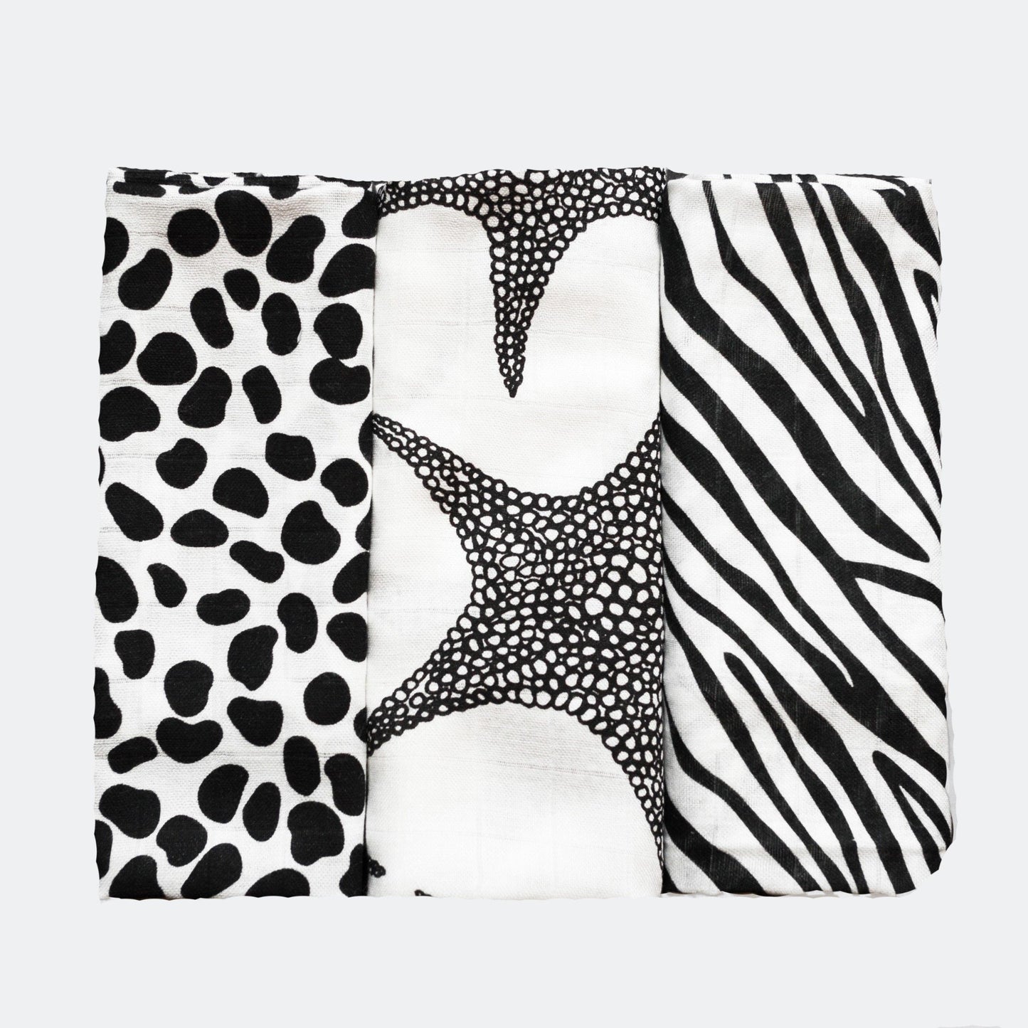 Etta Loves | 3 Pack Muslins - Animal 0-4m