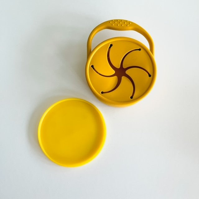 Snack Cup | Collapsible Snack Pot | Mustard