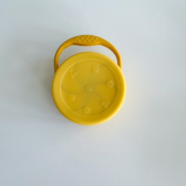 Snack Cup | Collapsible Snack Pot | Mustard