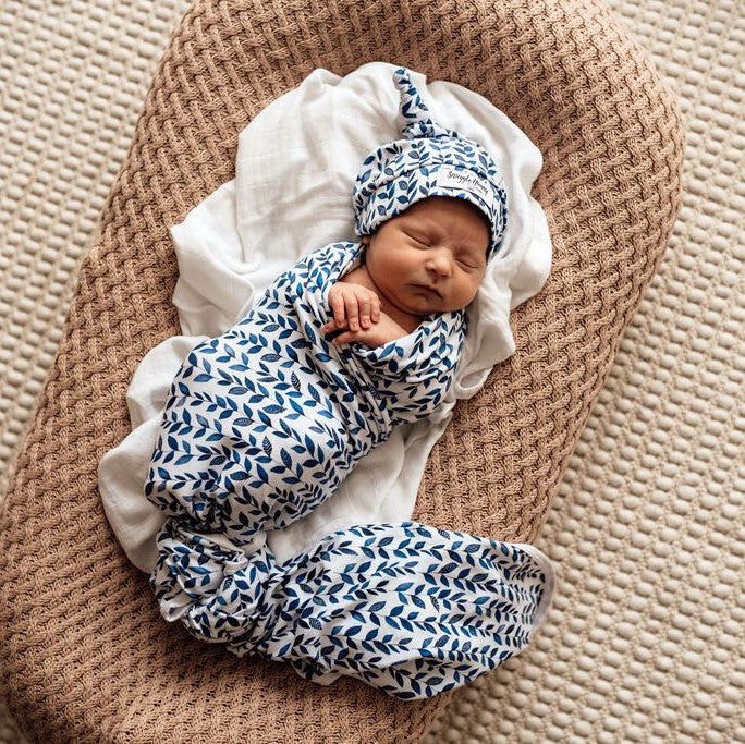 Nightshade | Baby Jersey Wrap & Beanie Set