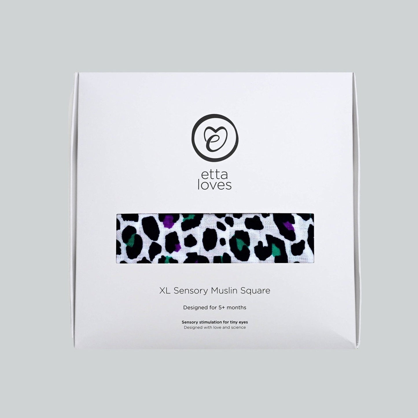 Etta Loves | XL Purple Leopard Muslin