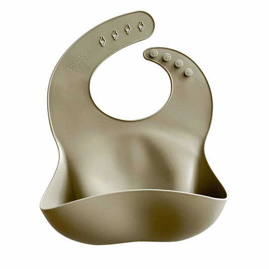 Silicone Feeding Bib | Sage