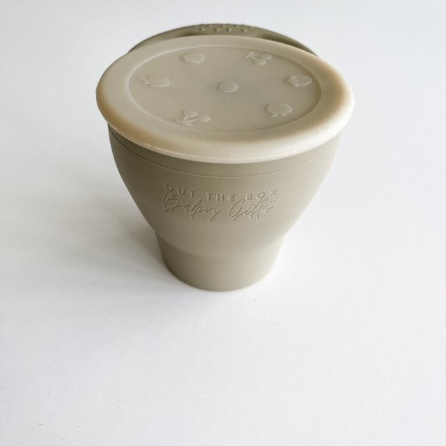 Snack Cup | Collapsible Snack Pot | Sage