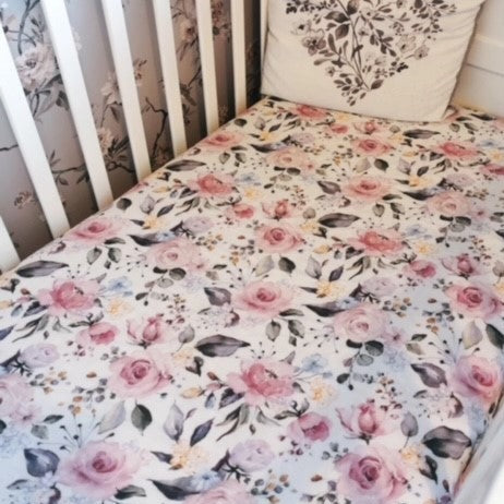 Cot Sheet Simply Pink – Out The Box Baby Gifts - Main Image