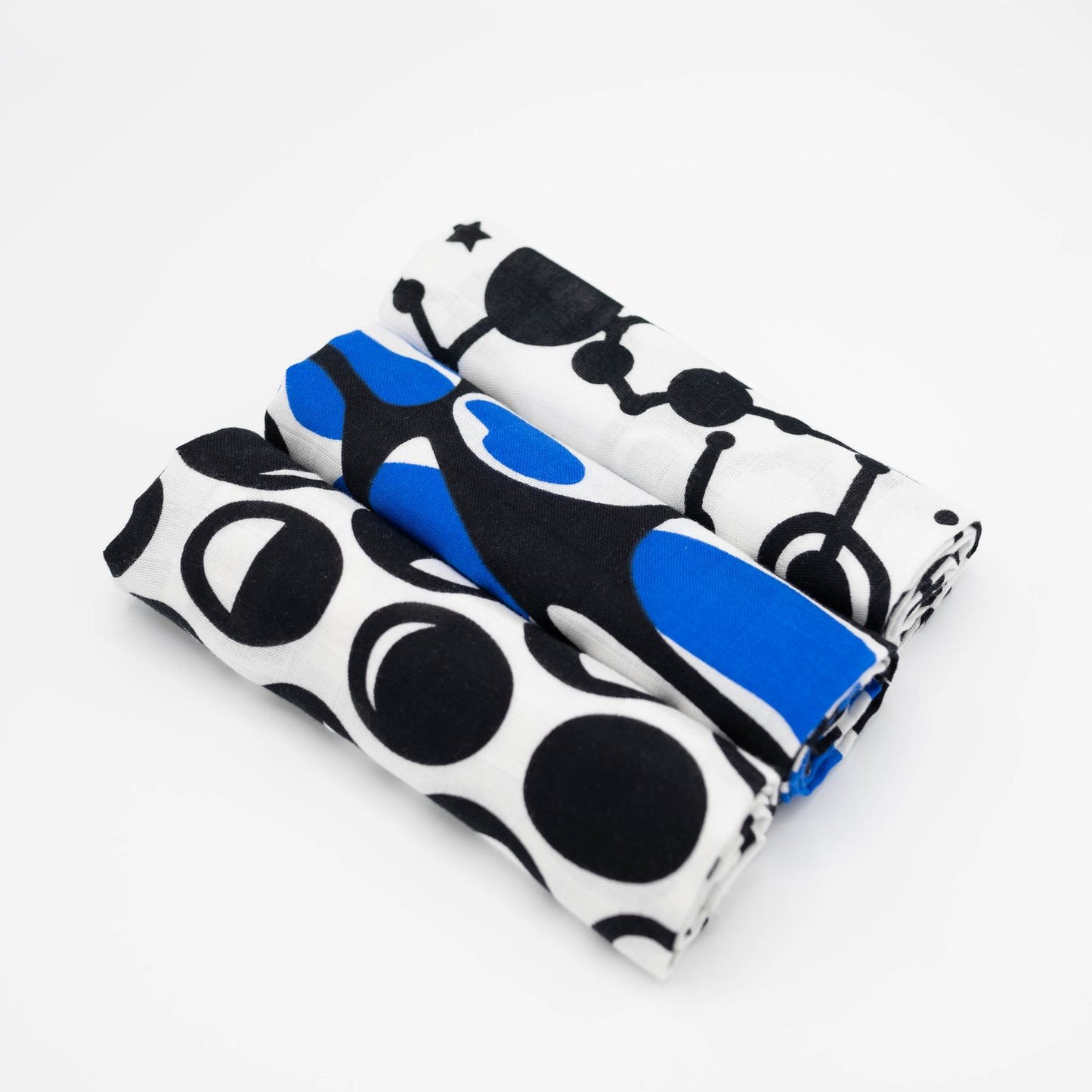 Etta Loves | 3 Pack Muslins - Sky 0-4m