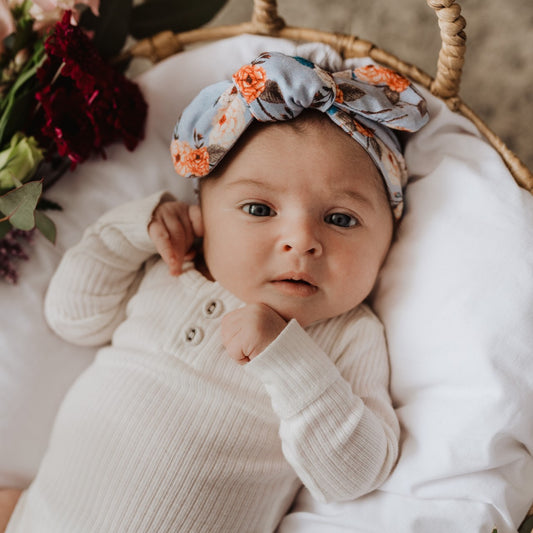 Vintage Blossom Topknot Headband