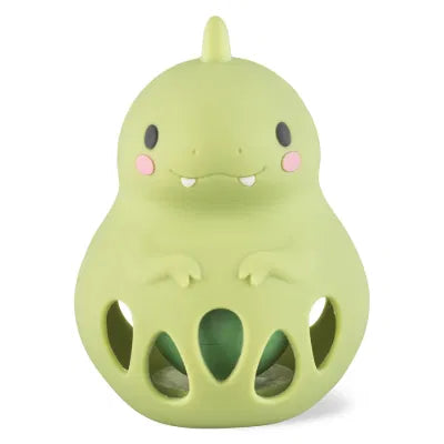 Silicone Dino Rattle