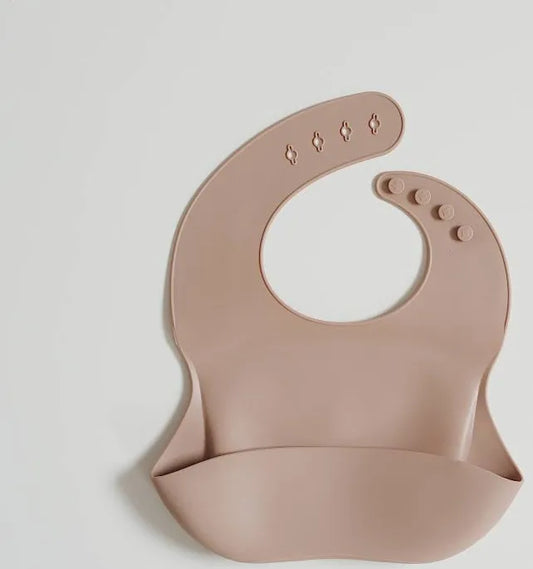 Silicone Feeding Bib | Taupe