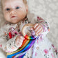 Personalised Ribbon Ring | Rainbow
