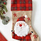 Personalised Tartan Hessian Christmas Stocking