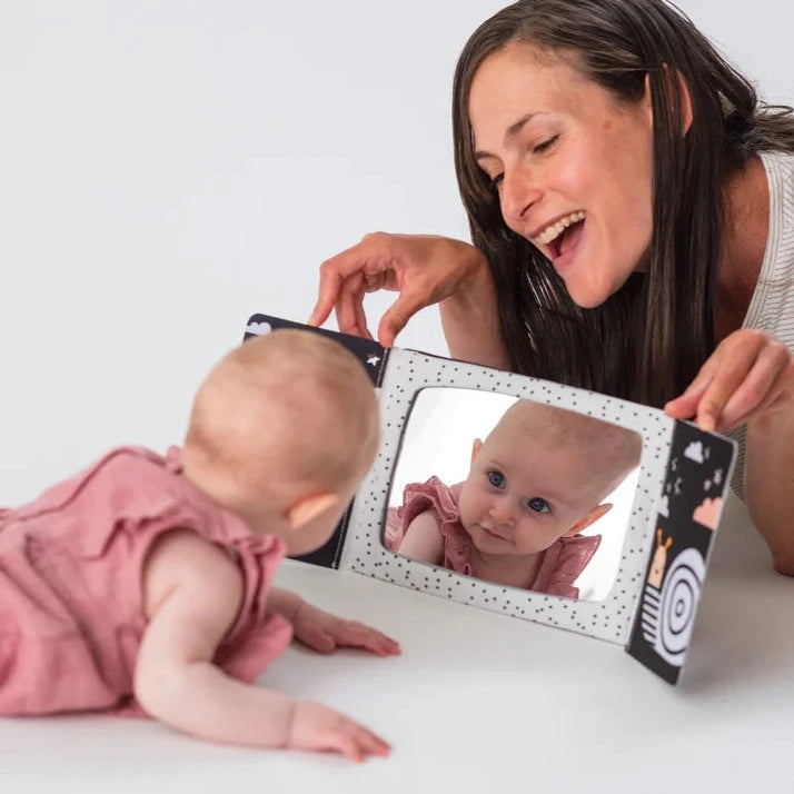 Tummy-Time Baby Mirror Book