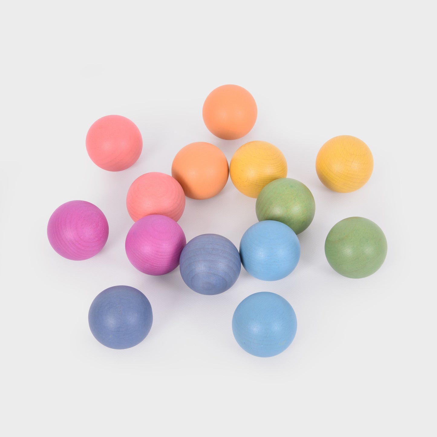 Rainbow Wooden Balls