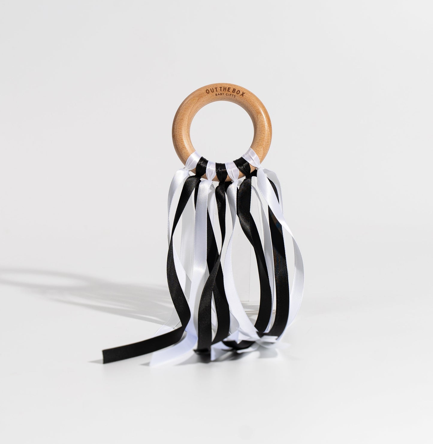 Ribbon Ring - Black and White | UKCA Tested