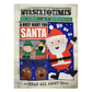 A Busy Night for Santa Crinkly Newspaper